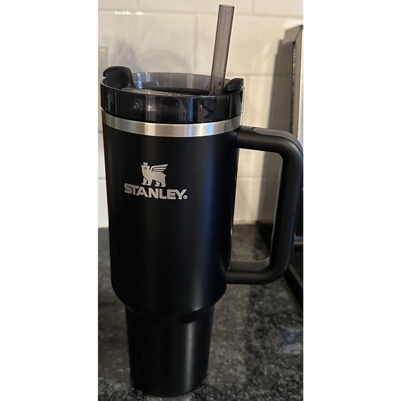 Stanley Black Travel Mug with Handle - Picture 1 of 12